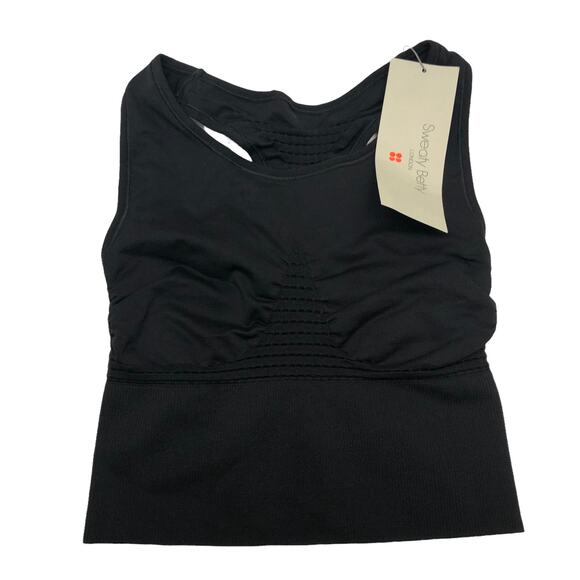 NEW Sweaty Betty Stamina Longline Sports Bra Black Womens XS - Picture 3 of 7